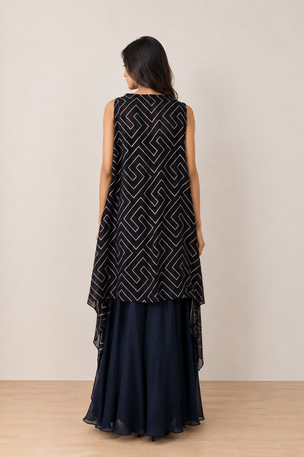 Black Clara Jacket Plazo Co-ord Set