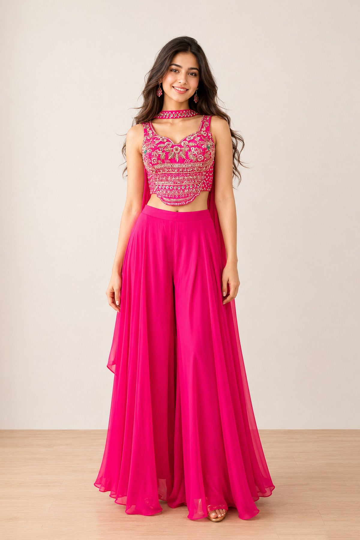 Pink Tilak Co-ord Set