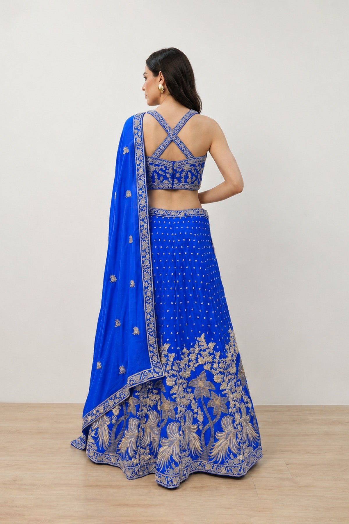 Blue Tree Ghagra Set