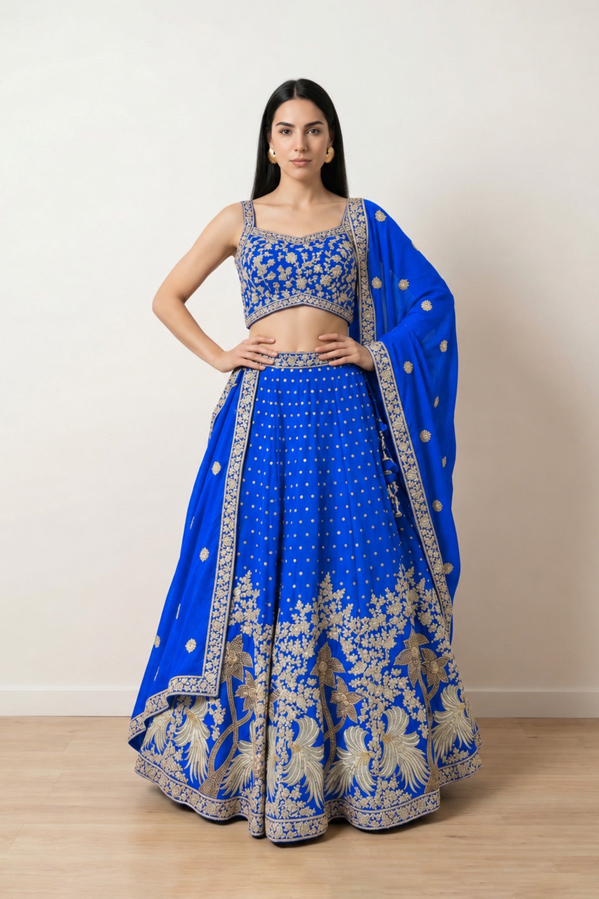 Blue Tree Ghagra Set