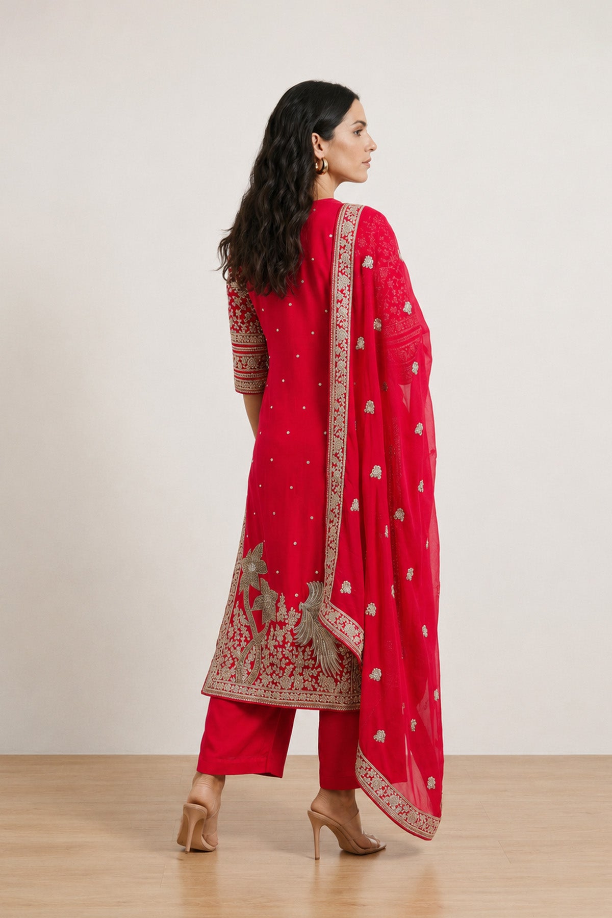 Red Tree Boxy Kurta