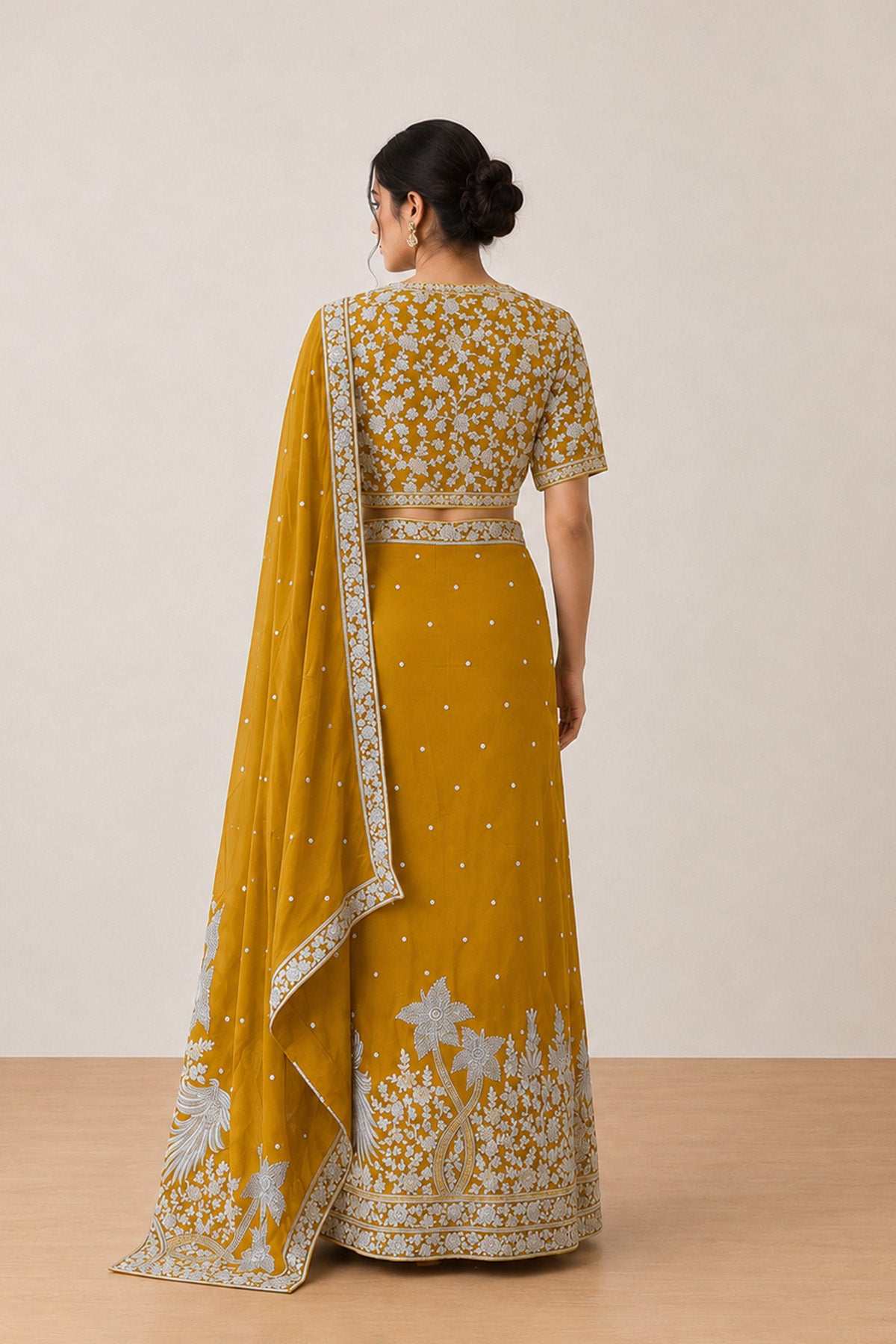 Mustard Tree Saree
